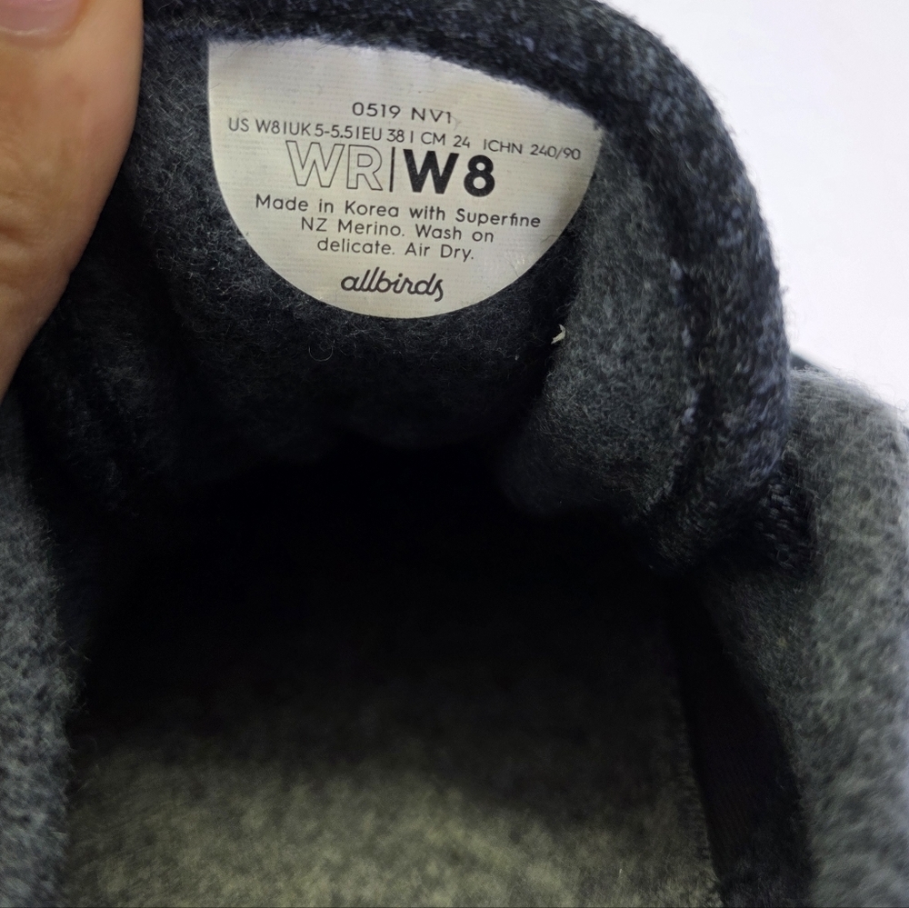 Allbirds Women's Wool Runners Savanna Night Merino Wool Sweet Foam Midsole Sz W8 - Picture 10 of 10